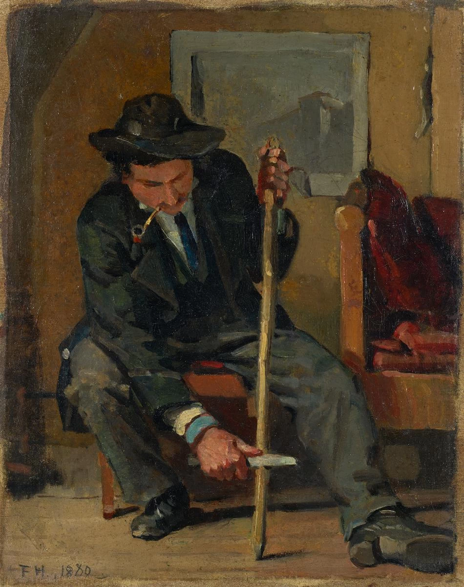 L'intagliatore di bastoni, 1880 - Galerie Tanner, Zurigo